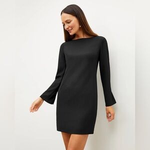 MM Lafleur The Regina Dress Black Eco Heavy Soft Wave Classic Cocktail size 14‎
